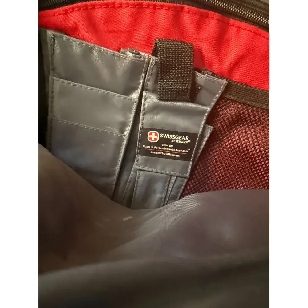 Swiss Gear by Wenger Laptop Backpack Black/Gray Durable Travel Bag Authentic